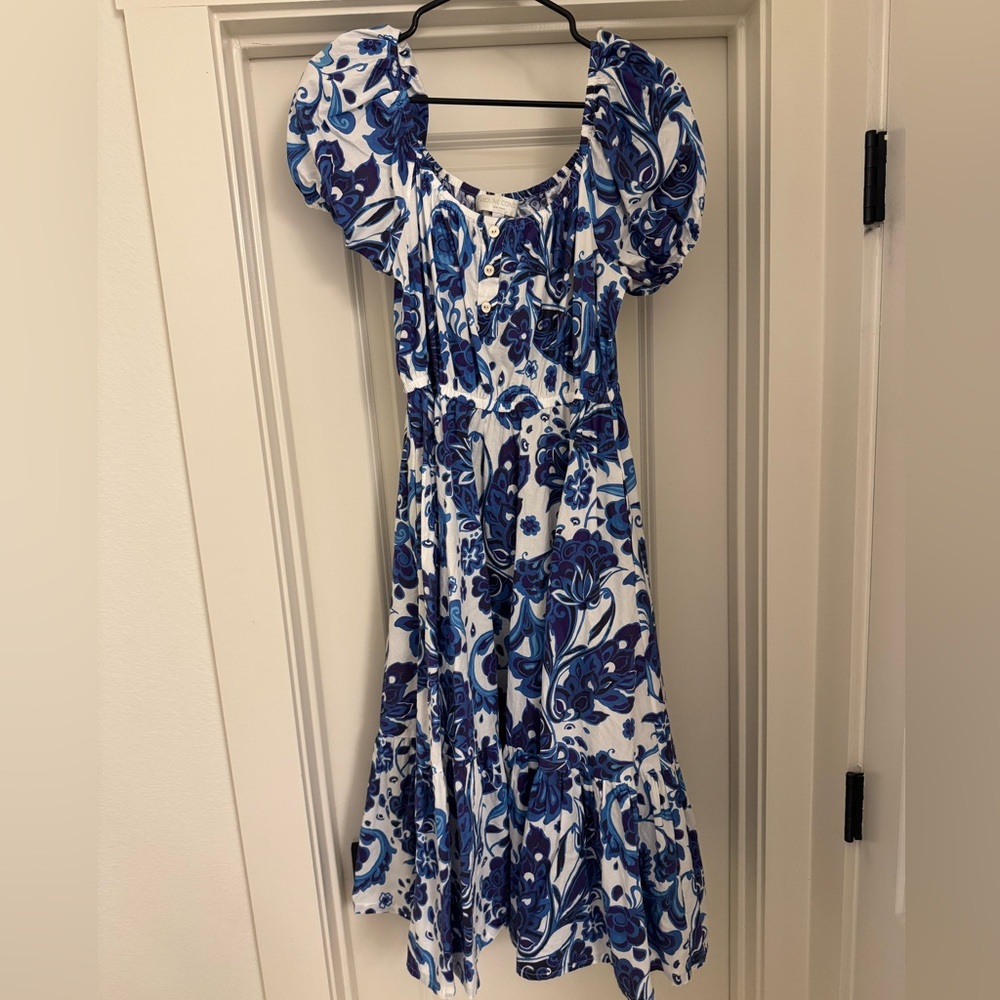 Caroline Constas Bardot Midi Dress